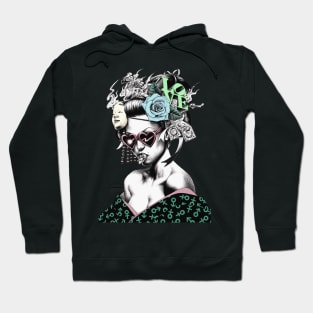 Vaporwave Geisha Cyberpunk Urban Style Hoodie